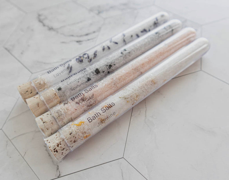 Lavender Bath Salt Test Tubes