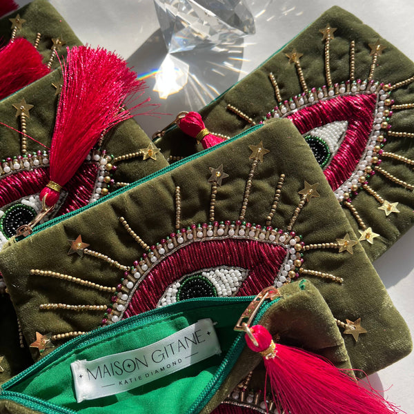 Love galaxy // velvet pouch