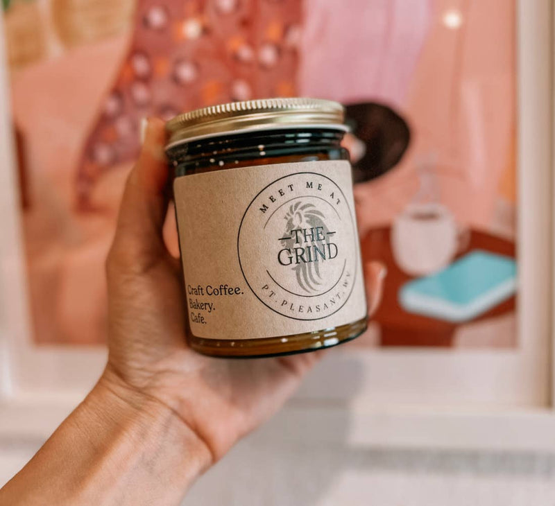 *MESSAGE BEFORE ORDERING* Custom candles. 8 oz amber jar