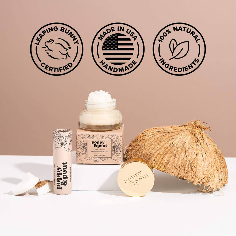 Poppy & Pout Island Coconut // Lip Balm