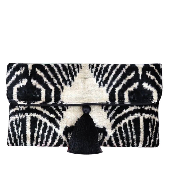 Silk Velvet Ikat // Clutch