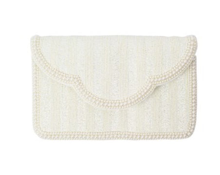 Ivory Scalloped // Clutch