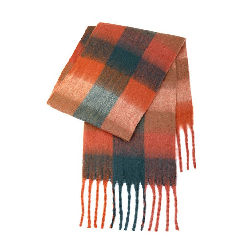 Ladies Color Block AC Plaid // Daily Scarf