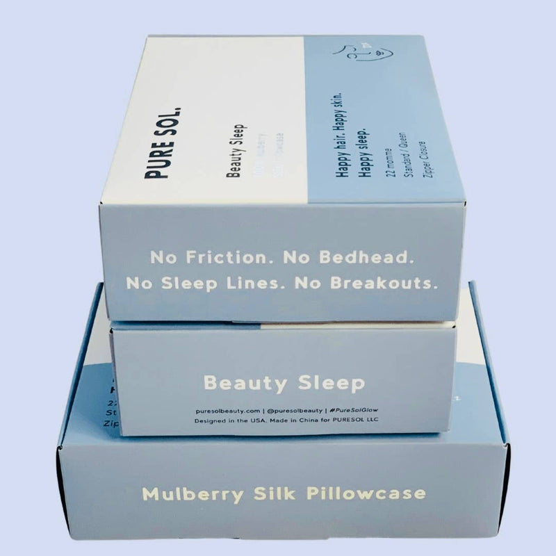 Happy Sleep Mulberry Silk Pillowcase, 22 momme - Oeko -Tex