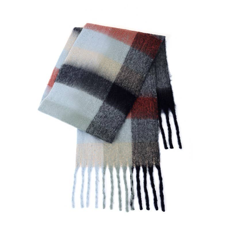 Ladies Color Block AC Plaid // Daily Scarf