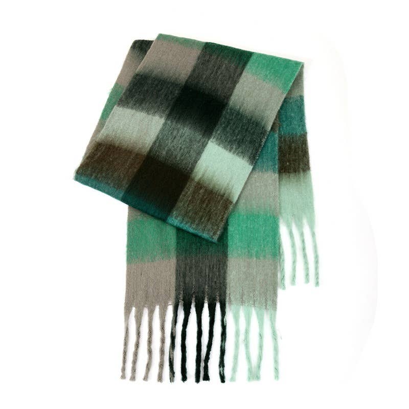 Ladies Color Block AC Plaid // Daily Scarf