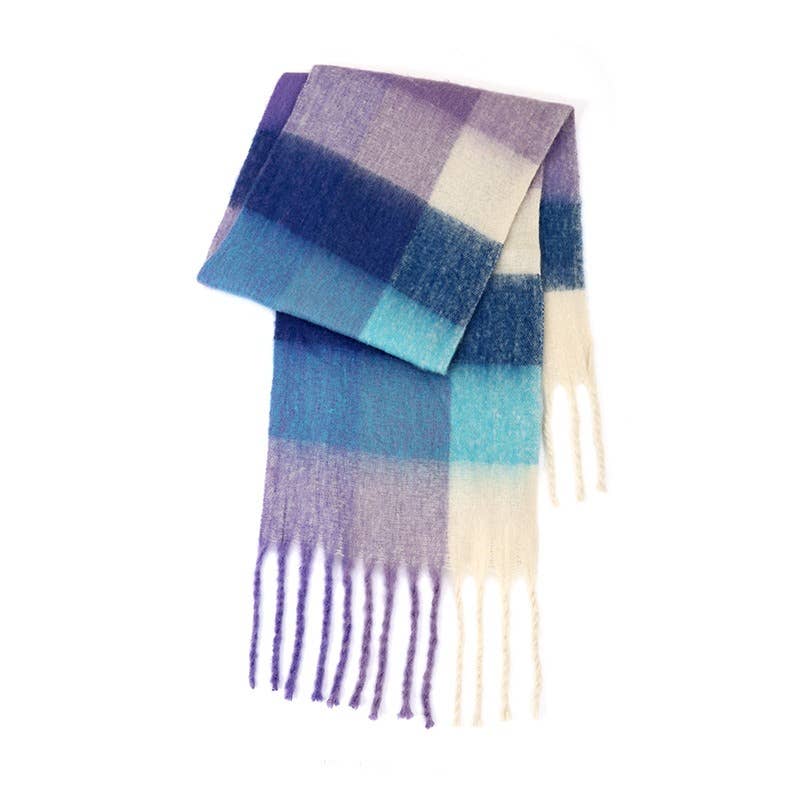 Ladies Color Block AC Plaid // Daily Scarf