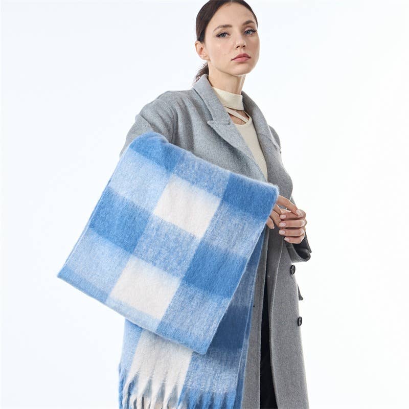 Ladies Color Block AC Plaid // Daily Scarf