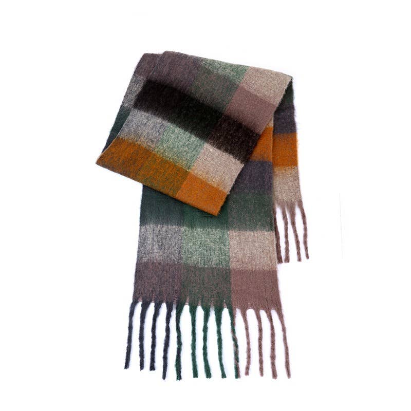 Ladies Color Block AC Plaid // Daily Scarf