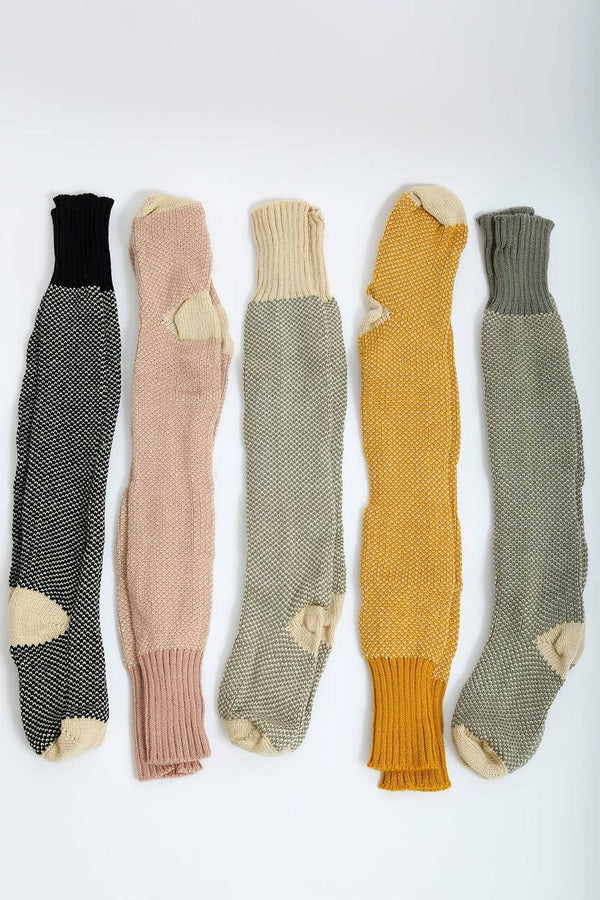 Warm & Soft Open Work Knit // Lounge Socks