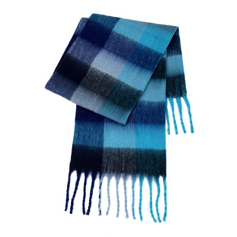 Ladies Color Block AC Plaid // Daily Scarf