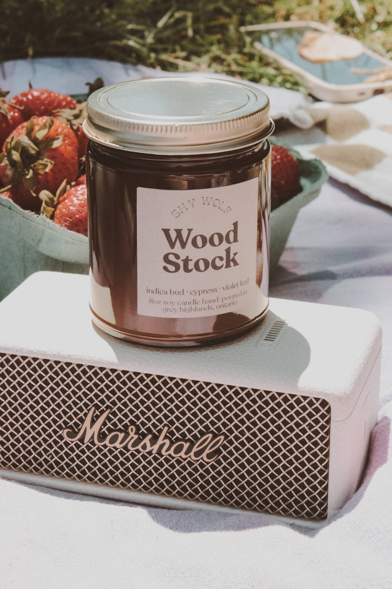 Woodstock Candle - boho summer, nostalgia, music festival