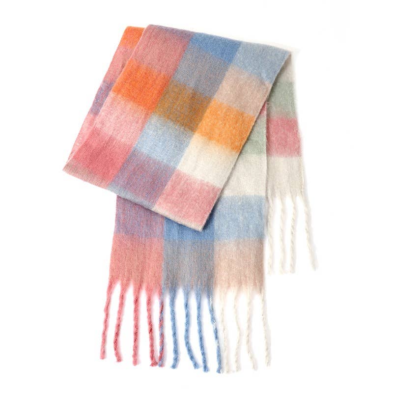 Ladies Color Block AC Plaid // Daily Scarf