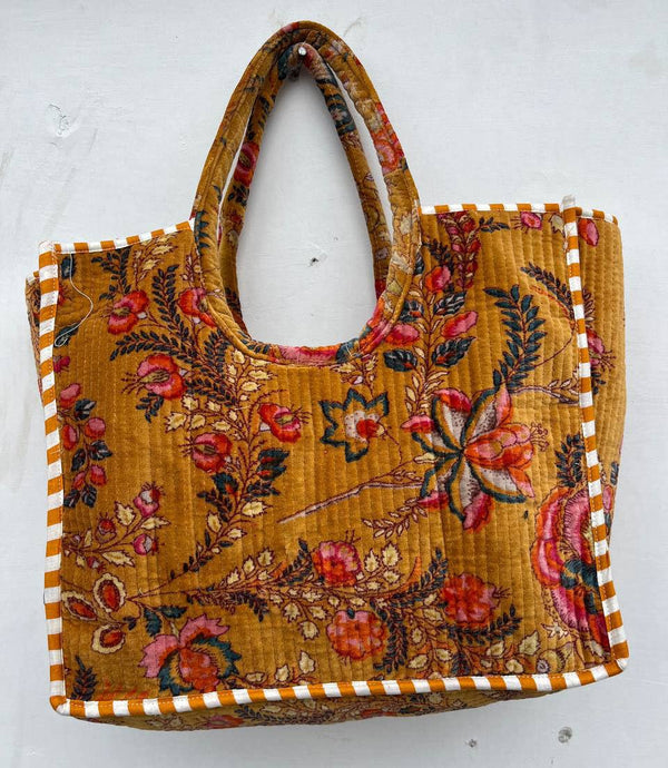 Traditional Floral Cotton // Market Bag
