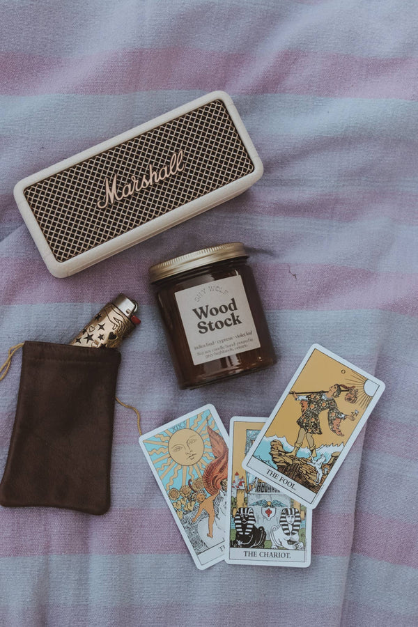 Woodstock Candle - boho summer, nostalgia, music festival