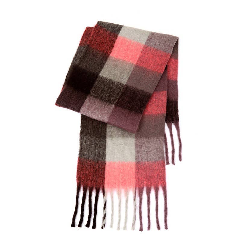Ladies Color Block AC Plaid // Daily Scarf