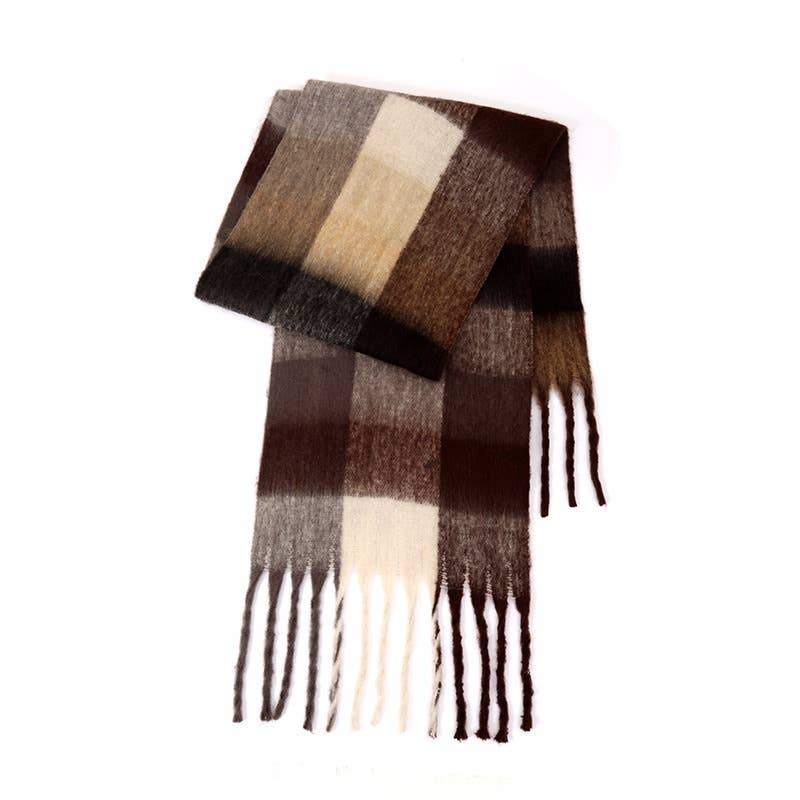 Ladies Color Block AC Plaid // Daily Scarf