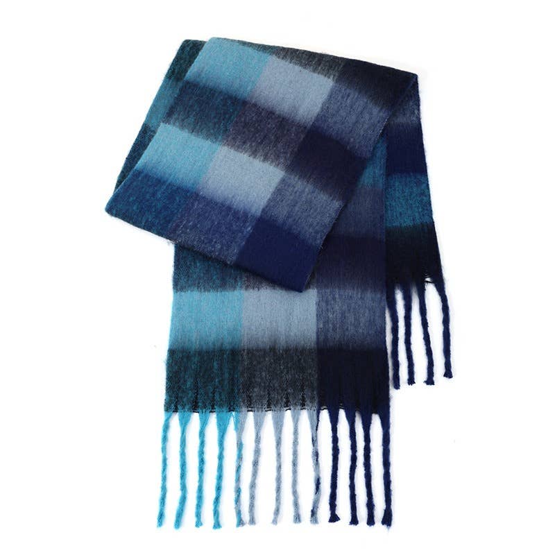 Ladies Color Block AC Plaid // Daily Scarf