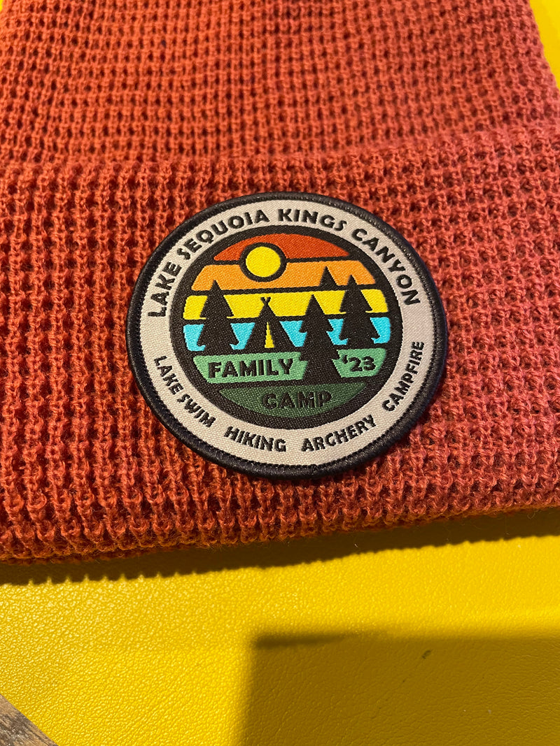 SEQUOIA FAMILY CAMP // KNITTED WAFFLE BEANIE