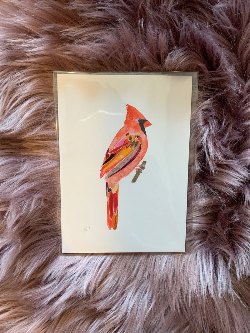 Red Bird // Wall Art