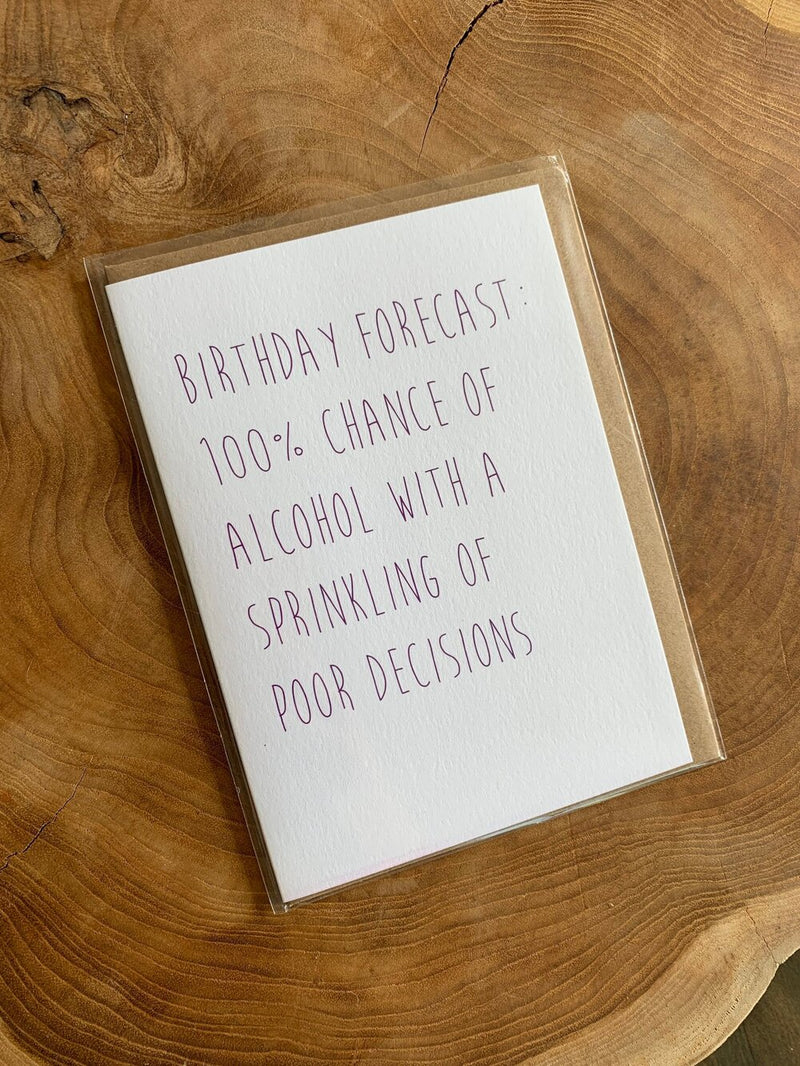 Poor Decisions // Birthday Card