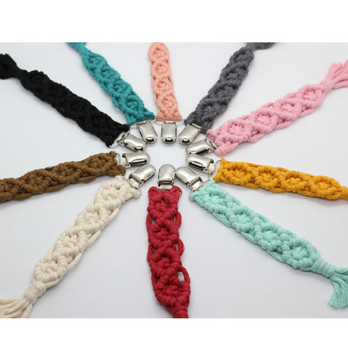 Gorgous Macrame Soother Clip