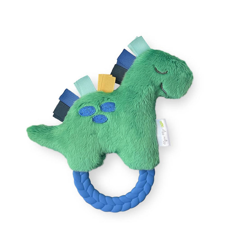 NEW Dino Ritzy Rattle Pal // Plush Rattle Pal with Teether