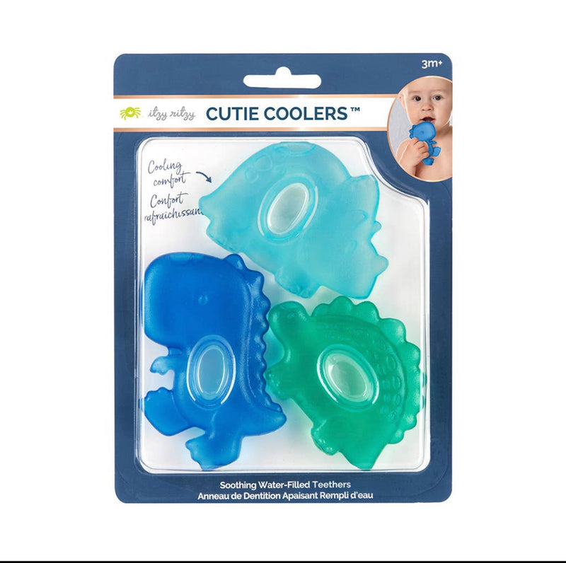 NEW Cutie Cooler // Dino Water Filled Teethers (3-pack)