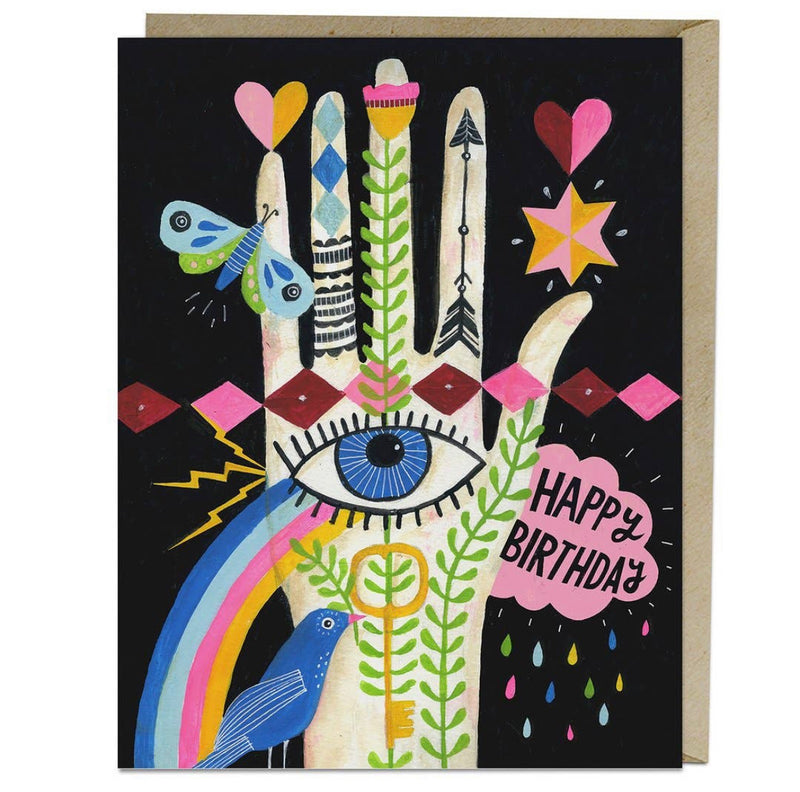 Lisa Congdon Rainbow Hand // Birthday Card
