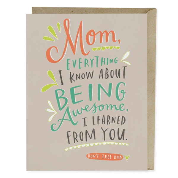 Being Awesome Mother's Day // Card