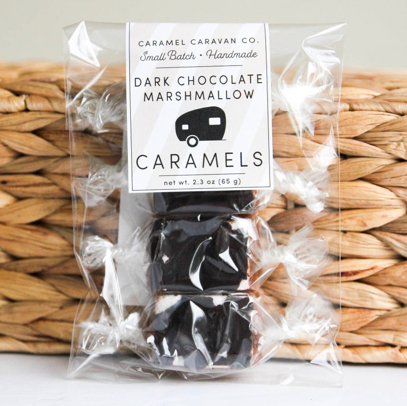 Dark Chocolate Marshmallow Caramels // Treats