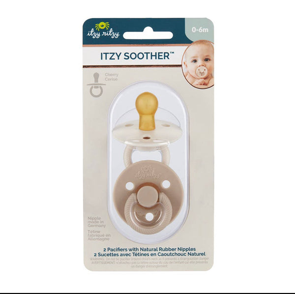 NEW Itzy Soother™ // Neutral Natural Rubber Pacifier Sets