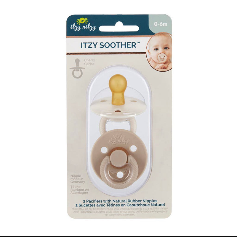 NEW Itzy Soother™ // Neutral Natural Rubber Pacifier Sets